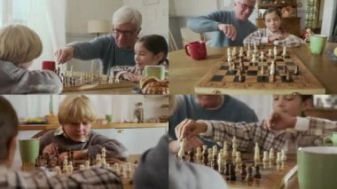 Kafkasyalı, zeki yaşlı bir adamın, iki küçük torununa, gündüzleri sıcacık, sıcacık yazlık evlerinde, ahşap masada satranç oynamayı öğretmesi.