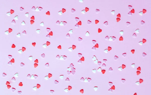 Візерунок Сердець Рожевому Тлі День Матері Святковий Шаблон Вітальної Листівки — стокове фото