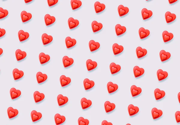 발렌타인 데이나 디자인 심장의 패턴이야 포장지 디자인 — 스톡 사진