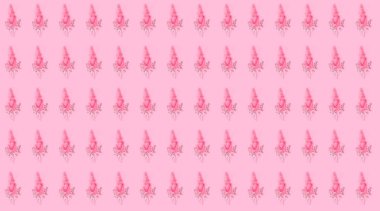 Pattern of natural background of pink flowers. Texture for design or Interior decor. Wonder of natural design 