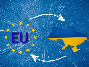 Avrupa Birliği ve Ukrayna arasındaki işbirliği ve ortaklığın gösterimi