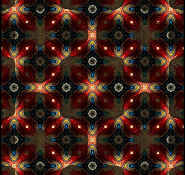 Soyut resim çemberi deseni parlak renk boyaları