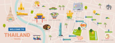 Tayland turist haritası afişi yayılıyor..
