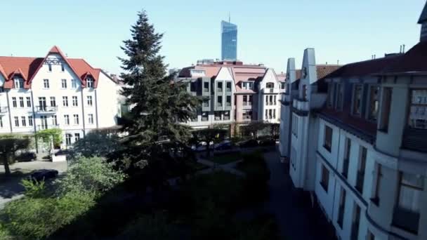 Vista Superior Desde Dron Horizonte Cracovia Disparos Con Drones Hay — Vídeo de stock