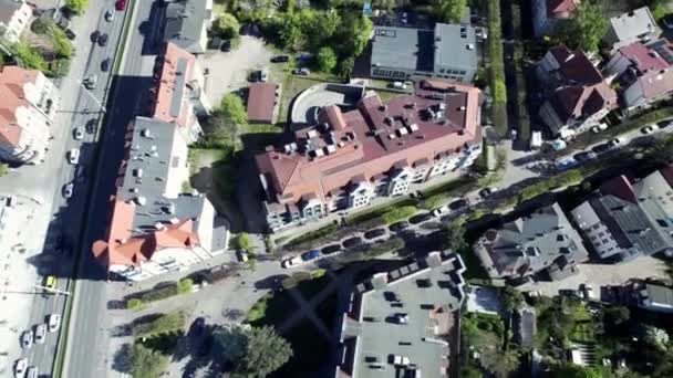 Vue Dessus Depuis Drone Cracovie Skyline Tir Drone Rien Dans — Video