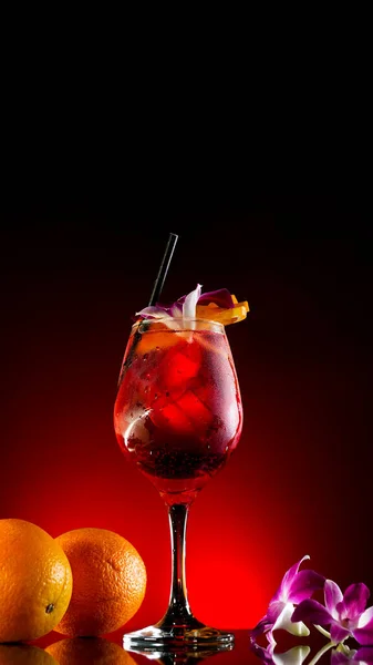 Refrescantes Cócteles Colores Están Bar Club Vida Alcohol — Foto de Stock