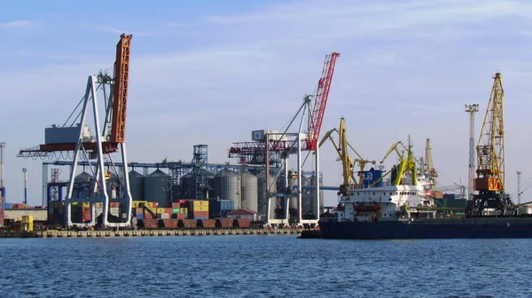Odessa Zeehaven Container Terminal Hoge Kwaliteit Foto — Stockfoto