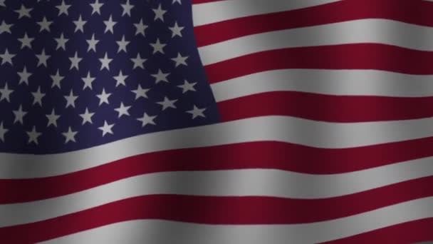 Video Americkou Vlajkou Americká Vlajka Slow Motion Videa Usa Vlajka — Stock video