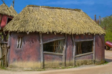 The Flintstones cabin. Summer. Germany. High quality photo clipart