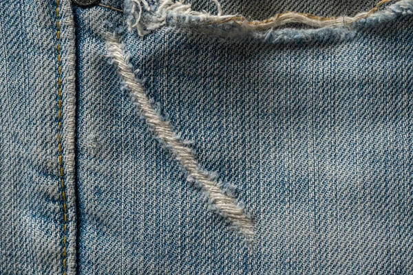 Fundo Tecido Jeans Azul Textura Ganga Vista Perto — Fotografia de Stock