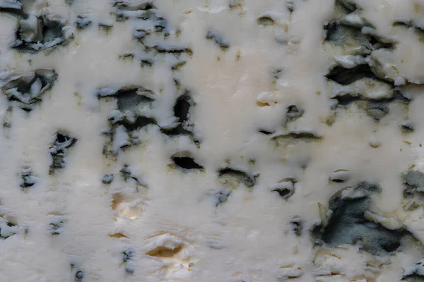 Blue Cheese Background Texture Cut Top View Close Macro — Stock Photo, Image