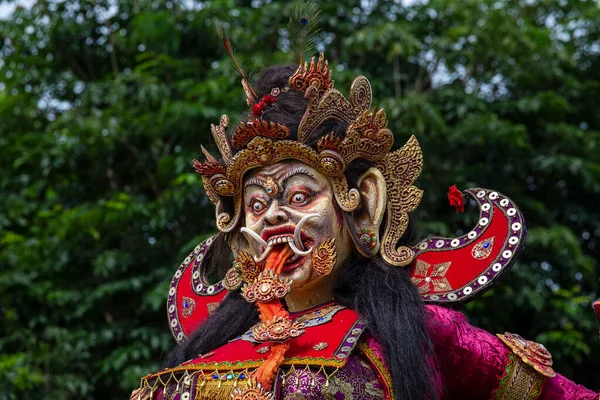 Ogoh-ogoh in Bali, Indonesia. Ogoh-ogoh are statues built for the Ngrupuk parade, which takes place on the eve of Nyepi day in Bali, Indonesia. A Hindu holiday marked by a day of silence.