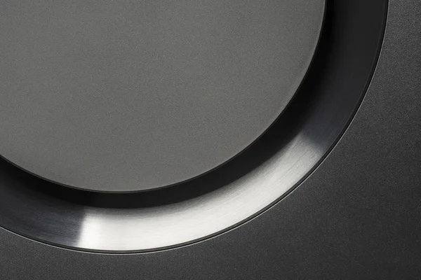 Detail Modern Subwoofer Close Audio Speaker Circle Membrane Sound Speaker — Stock Photo, Image