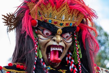 Ogoh-ogoh in Bali, Indonesia. Ogoh-ogoh are statues built for the Ngrupuk parade, which takes place on the eve of Nyepi day in Bali, Indonesia. A Hindu holiday marked by a day of silence. clipart