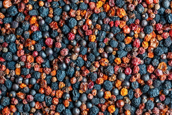 Hausgemachte Getrocknete Waldbeeren Hintergrund Nahaufnahme Draufsicht Lebensmittel Hintergrund Gesundes Essen — Stockfoto