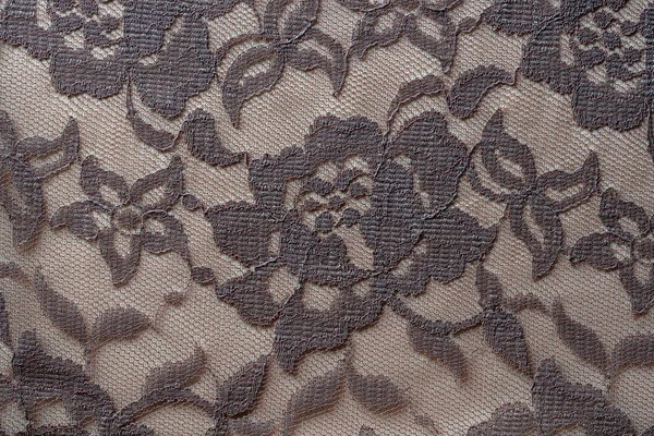 Detail Van Een Beige Dames Blouse Gemaakt Van Guipure Stof — Stockfoto