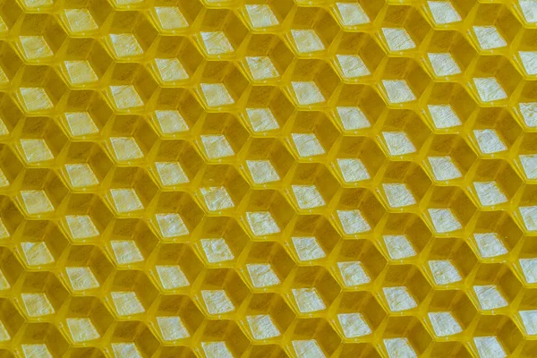 Souvislosti Textura Vzor Sekce Voščína Voskového Voskového Plástve Včelího Hnízda — Stock fotografie
