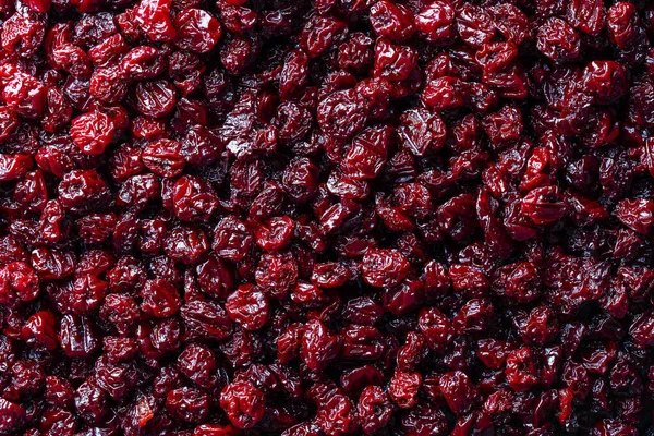 Száraz Piros Pitted Cseresznye Háttérben Közelről Felülnézetből Egy Mód Vitaminok — Stock Fotó