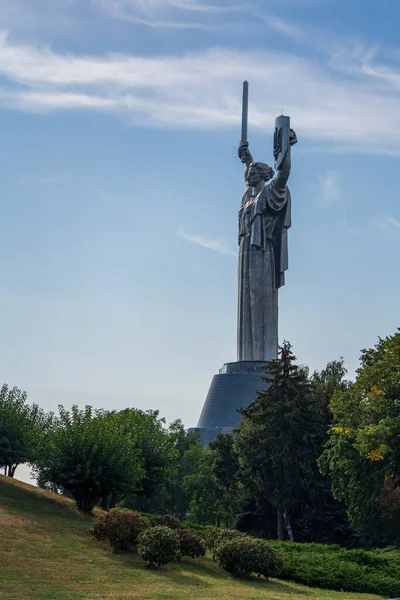 Pomnik Ukraina Matka Muzeum Narodowym Historii Ukrainy Zespole Pamięci Wojny — Zdjęcie stockowe