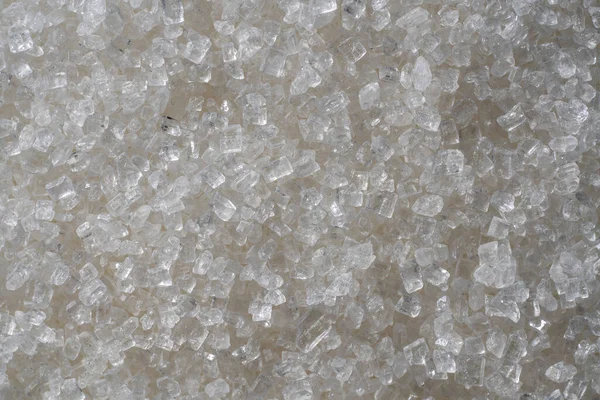 White Sugar Texture Background Top View Macro — Stock Photo, Image
