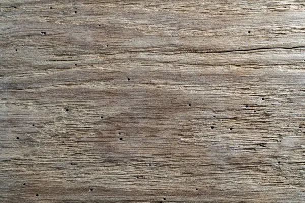 Rustic Weathered Barn Wood Background Termites Holes Top View Vintage — Stock Photo, Image
