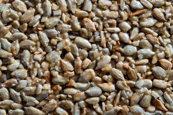 Kozinaki Ayçiçeği Tohumları Fındıklardan Yapılan Şeker Şurubu Yemek Arkaplanı Veya Stok Fotoğraf