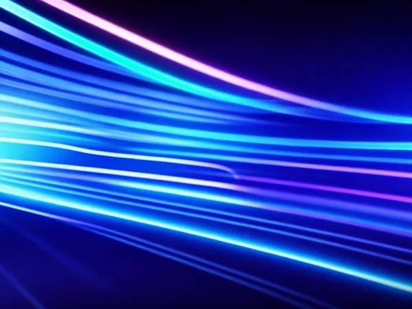 Абстрактный Футуристический Фон Розовым Синим Светящимся Неоном Движущимся Высокоскоростными Волновыми — стоковое фото