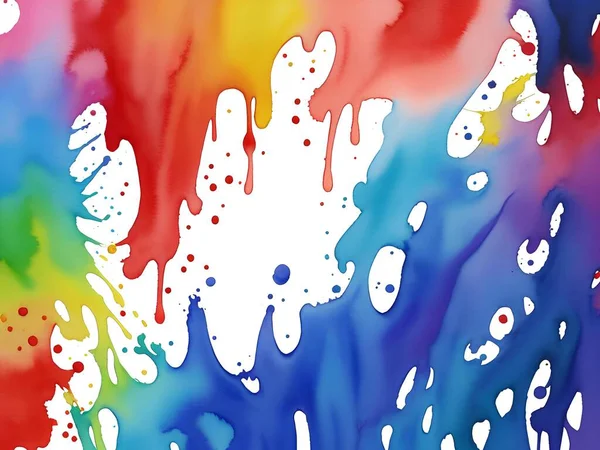 Aquarel Inkt Splash Achtergrond Afbeelding Hand Geschilderde Aquarel Achtergrond Illustratie — Stockfoto