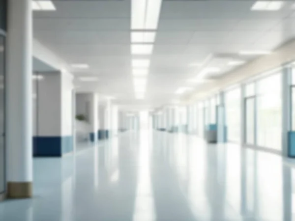 Light Blurred Background Blur Hall Office Medical Institution Hospital Panoramic — Stock Photo, Image