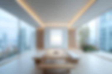 modern luxury blur interior. 3 d rendering