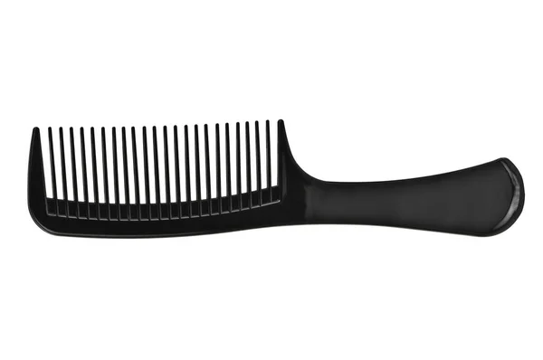 Black Hair Comb White Background — Stock Photo, Image