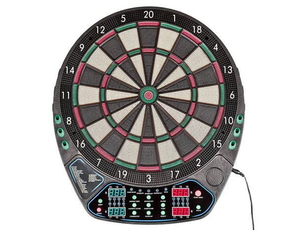 Electronic Darts Board White Background — Stock Photo, Image
