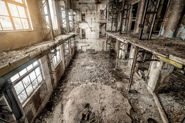 Ruinen Der Alten Industriegebäude — Stockfoto