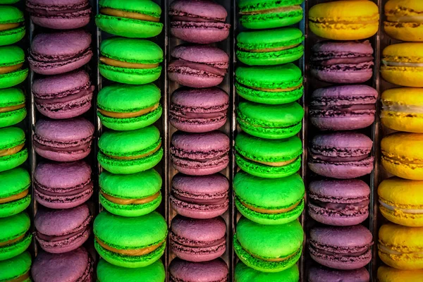 stock image Delicious macaroon cookies as a texture