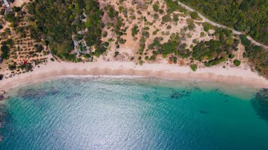  Koh Lanta 'daki Maiphai Körfezi Güzel Sahili, ya da Krabi Eyaleti' ndeki Lanta Adası, Tayland, Asya