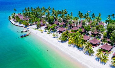  Güney Tayland, Trang 'daki Koh Mook adası manzarası