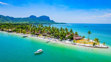  Güney Tayland, Trang 'daki Koh Mook adası manzarası