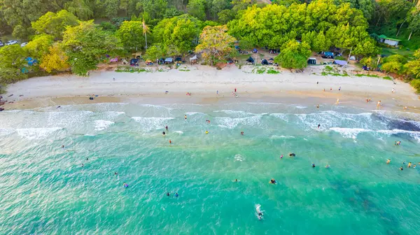 stock image Rayong Sea, Mae Lamphueng Beach, is located in Rayong Province, eastern region of Thailand, Asia.