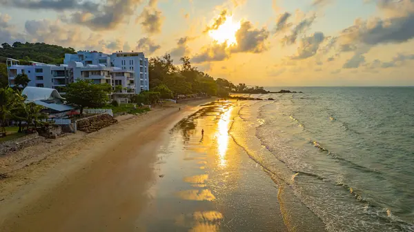 stock image Rayong Sea, Mae Lamphueng Beach, is located in Rayong Province, eastern region of Thailand, Asia.