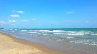 Mae Phim Plajı manzaralı Rayong Eyaleti, Doğu Tayland, Asya