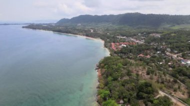 Lanta Adası veya Koh Lanta 'nın güzel sahil manzarası, Krabi Eyaleti, Güney Tayland, Asya