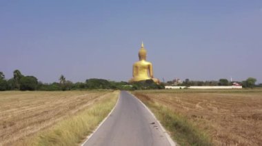 Wat Muang 'ın Büyük Altın Buda' sı, Ang Tanga Bölgesi, Tayland, Asya