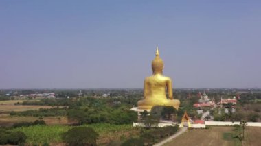 Wat Muang 'ın Büyük Altın Buda' sı, Ang Tanga Bölgesi, Tayland, Asya