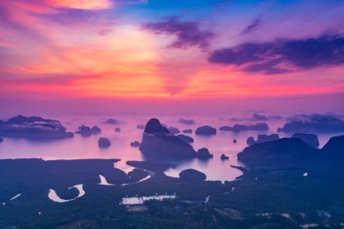 Samet Nang Chee Viewpoint, Ao Phang Nga, Phang Nga Eyaleti, Tayland, Asya