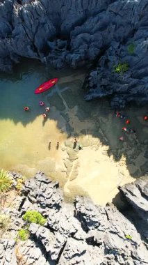 Prasat Phan Yot adasının manzarası, Andaman Denizi 'nde Satun Eyaleti, güney Tayland, Asya.