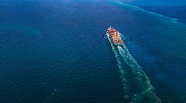 Konteynır gemileri tüm dünyada satılık mallar taşıyarak denizlere açılır..