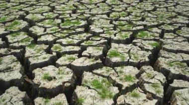 Toprak uzun zamandır yağmur olmadığı için kavruldu..