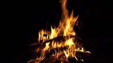 Geceleri ısınmak için ateş yak..