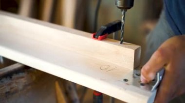 Furniture blanks for furniture production. Production department at a furniture factory. Shop for the manufacture of furniture. Blanks for the production of wooden cabinets. Wood processing industry