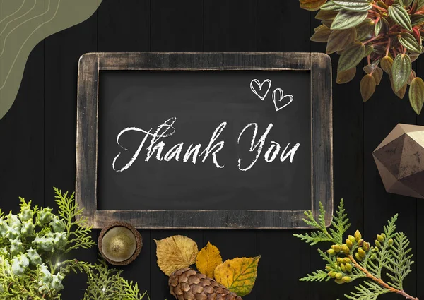 Thank You Card Template — Stock Photo, Image